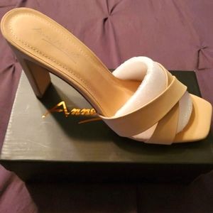 Crisscross Square-Toe Heels